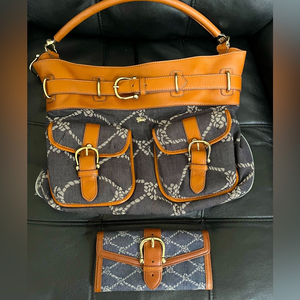 BURBERRY ⚓️ 🚢 Nautical Knot Denim Bag and Wallet
